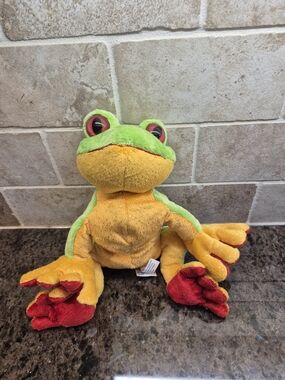 Webkinz Tree Frog Plush Stuffed Animal Retired Ganz No Code 10 Inch Toy